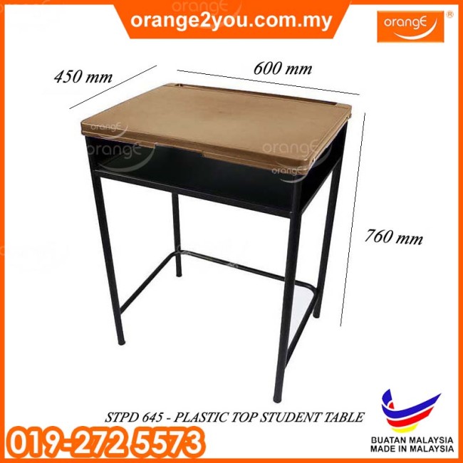 STPD 645- Student Table Plastic Top with Drawer | Meja Sekolah Laci Tertutup Penuh (MOQ: 50 unit)